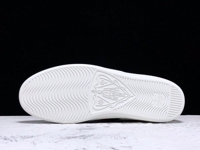 gucc ace embroidered low-top sneaker white with snake
