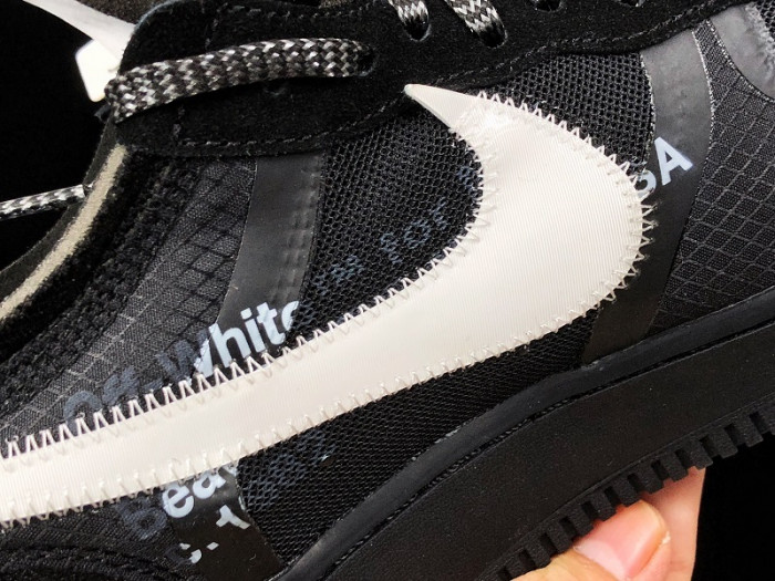 nikeair force 1 low ow black white ao4606-001