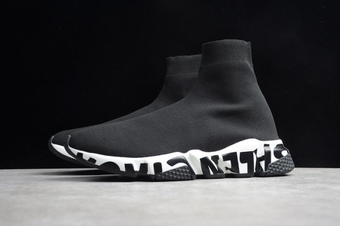 blcg speed sneaker black-white 605972 w05ge 1015