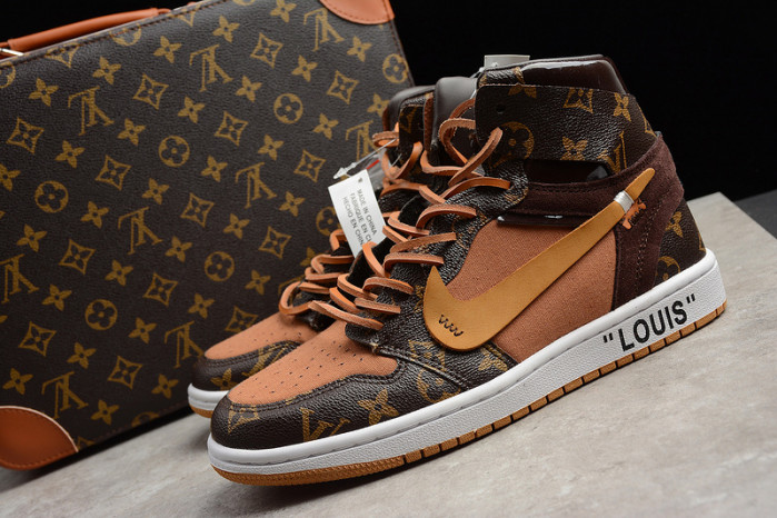 air jordan 1 ow aq0818-158 (with case)