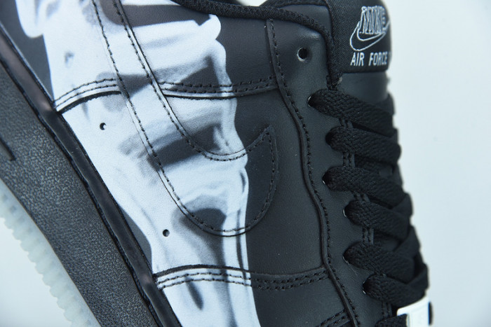 nike air force 1 low black skeleton halloween (2019) bq7541-001