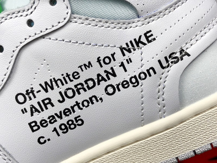 air jordan 1 retro high ow white aq0818-100
