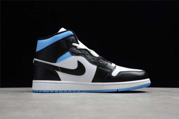 air jordan 1 mid university black white (w) bq6472-102