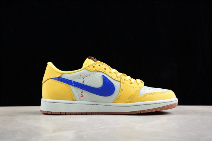 travis scott x air jordan 1 low og “canary” dz4137-700
