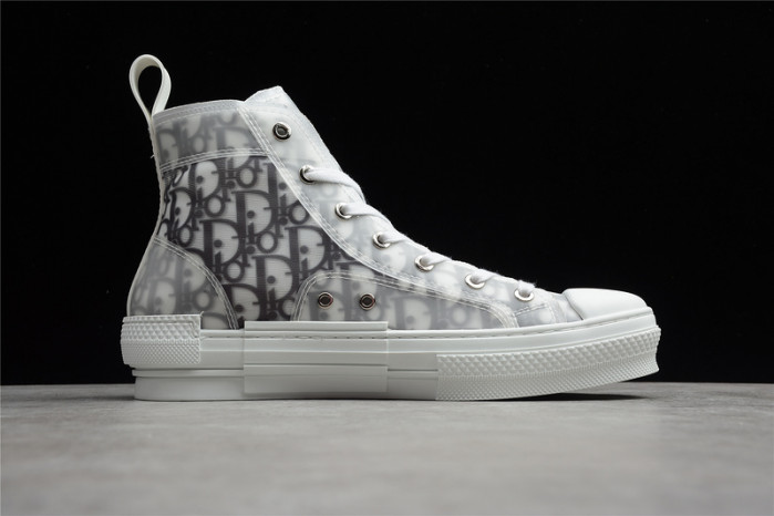 d10r b23 high top logo oblique sneakers