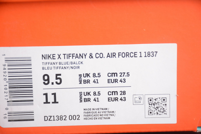 nike air force 1 low T*f*ny & co. 1837 (friends and family) dz1382-900