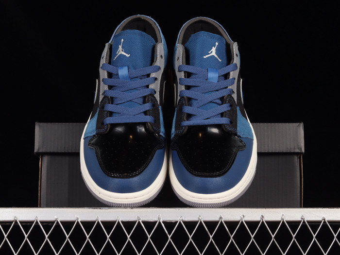 air jordan 1 low se craft obsidian french blue ashen slate white dr8867-400