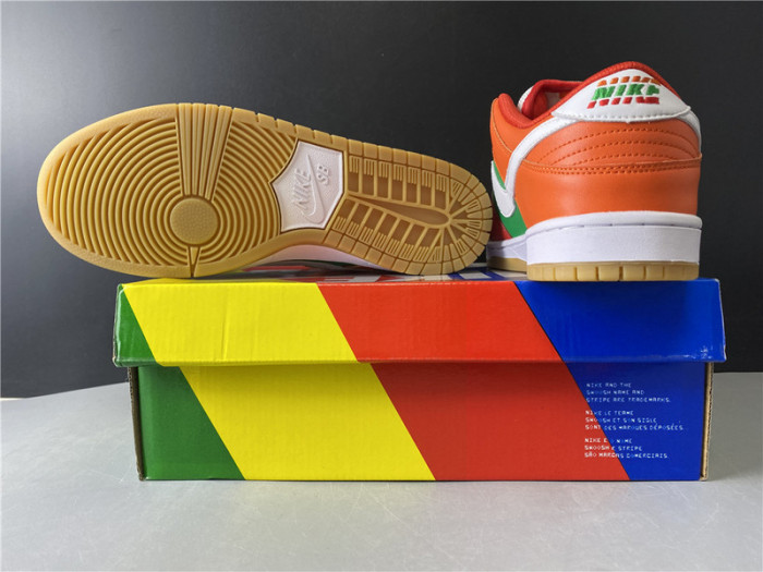 nike sb dunk low red orange green cz5130-600
