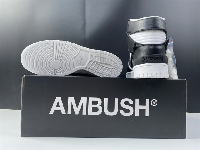 nike dunk high ambush black white cu7544-001