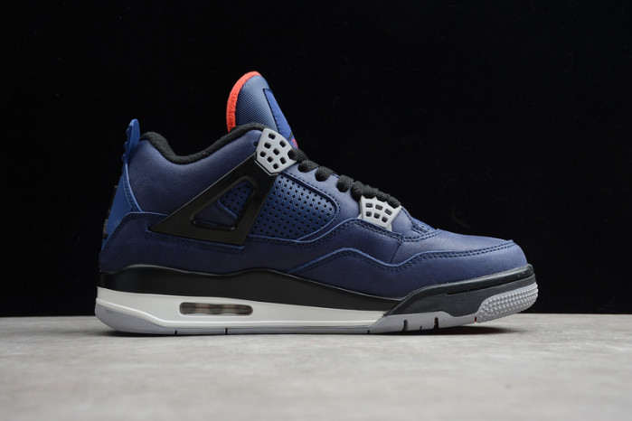 air jordan 4 wntr loyal blue habanero red black cq9597-401