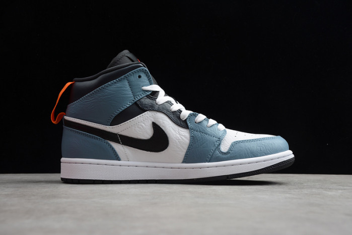 F**etasm x jordan 1 mid fearless blue white cu2802-100
