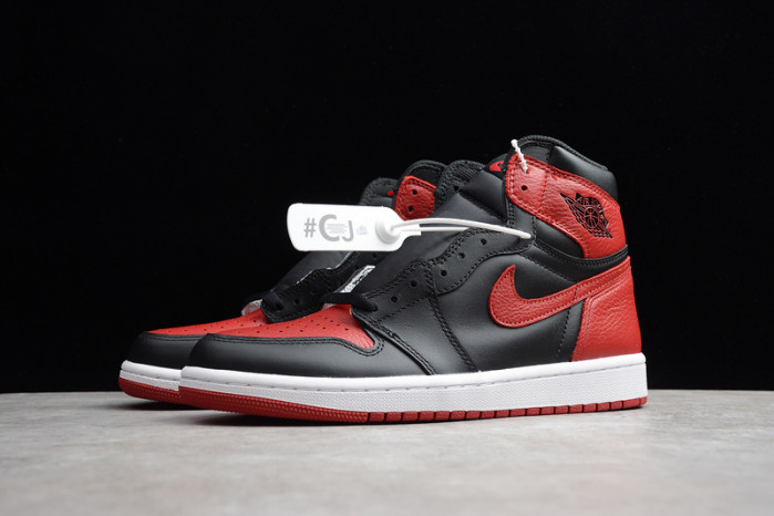 air jordan 1 retro high og banned bred black red 555088-001