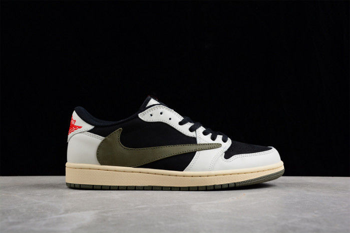 travis scott x air jordan 1 low og wmns “olive” dz4137-106
