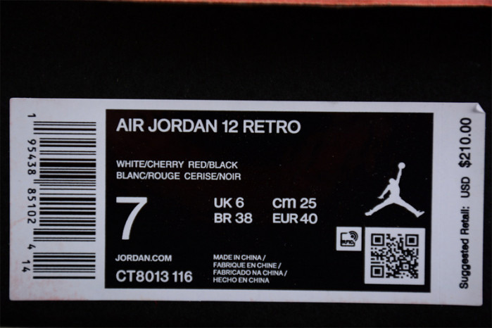 air jordan 12 “cherry” ct8013-116