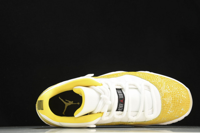 air jordan 11 low wmns “yellow snakeskin” ah7860-107