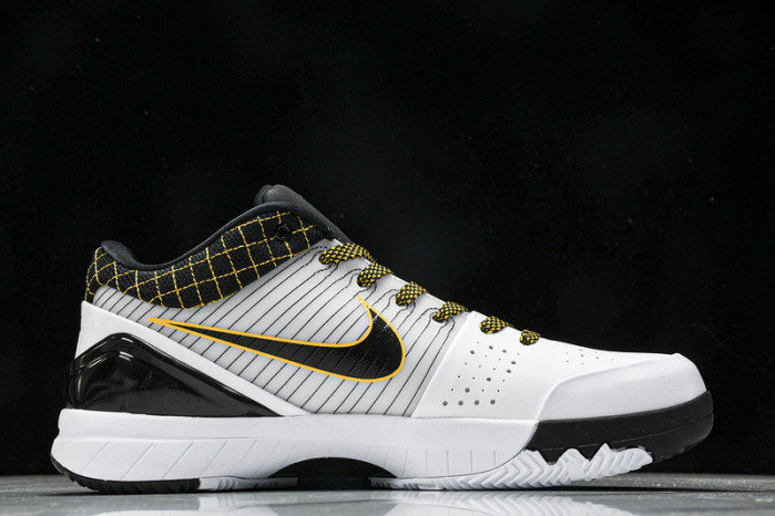 nike kobe 4 protro white black del sol av6339-101