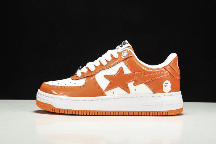 a bathing ape bape sta low orange hp33-125