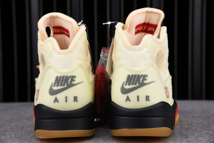 air jordan 5 retro ow sail dh8565-100