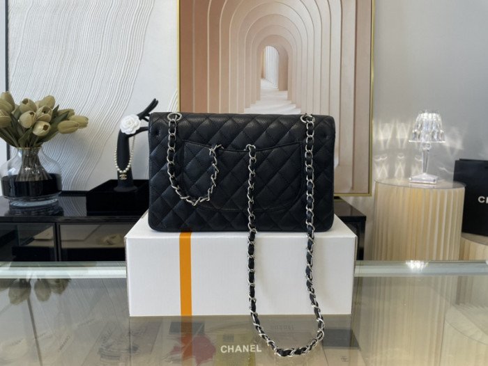c*h*a*nel flap caviar bag