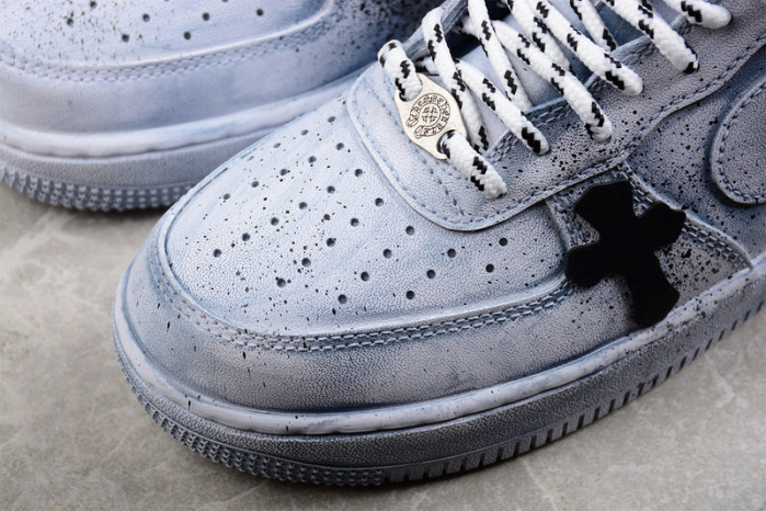 chrome hearts x air force 1 low blue cw2288-111