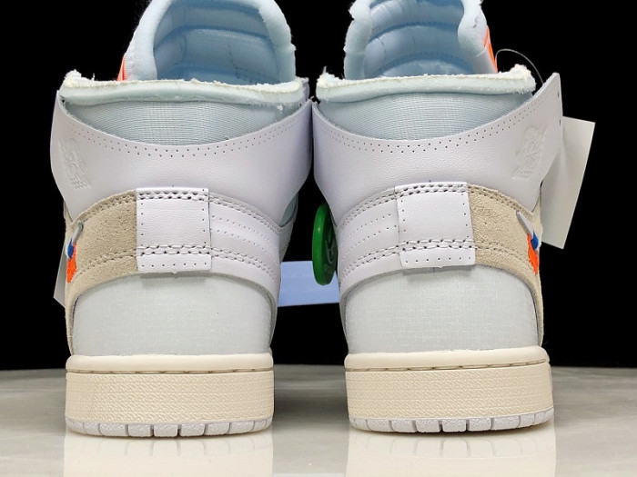 air jordan 1 retro high ow white aq0818-100