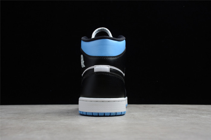 air jordan 1 mid university black white (w) bq6472-102