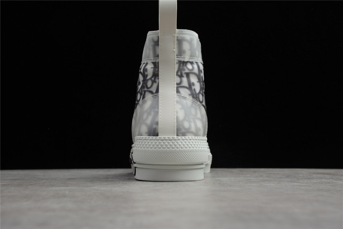 d10r b23 high top logo oblique sneakers
