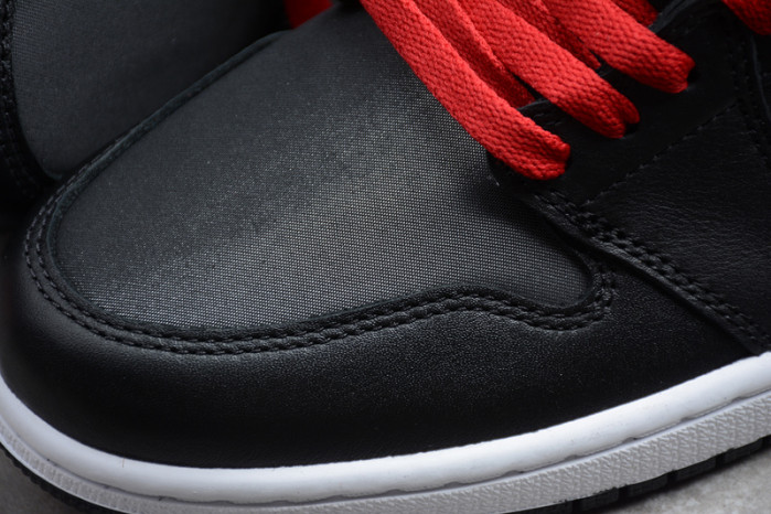 air jordan 1 black satin gym red 555088-060