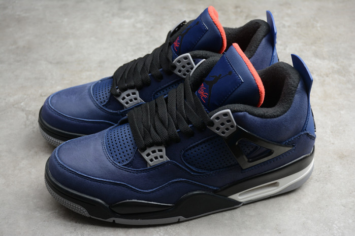 air jordan 4 wntr loyal blue habanero red black cq9597-401