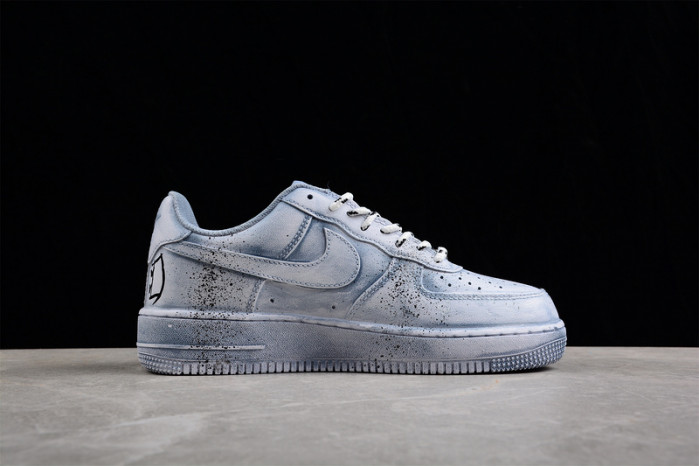 chrome hearts x air force 1 low blue cw2288-111