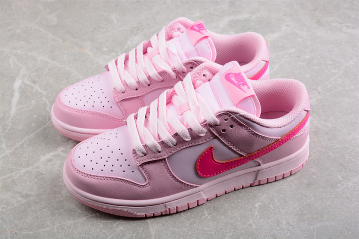 nike dunk low “triple pink” dh9765-600