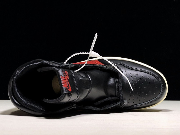 air jordan 1 defiant black red bq6682-006