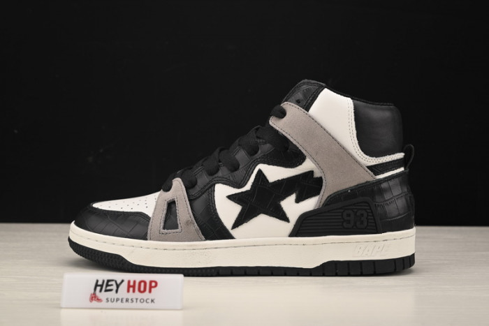 a bathing ape bape sta 93 hi black light grey hp33-109