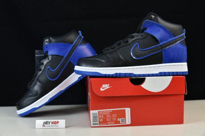 nike dunk high se camo black royal dd3359-001