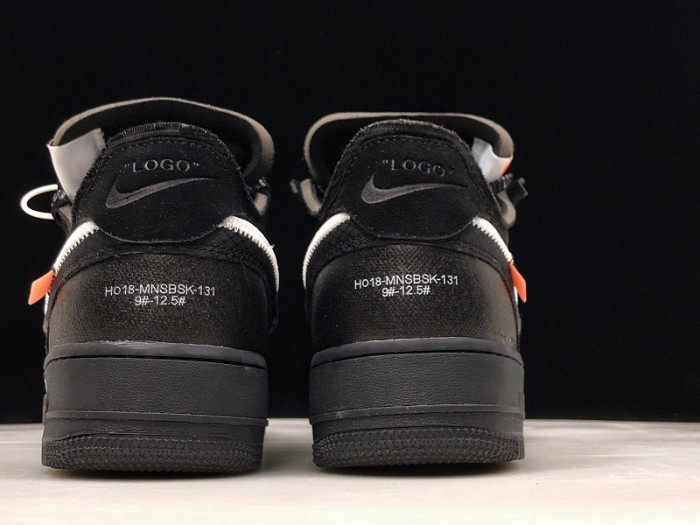 nikeair force 1 low ow black white ao4606-001