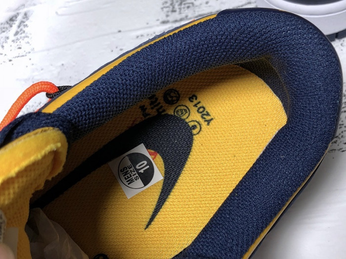 nike dunk low ow michigan ct0856-700