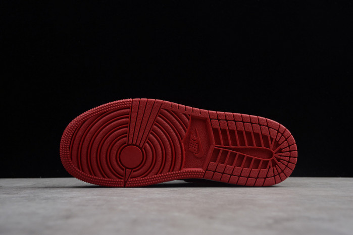 kids air jordan 1 retro high og banned bred black red 555088-001